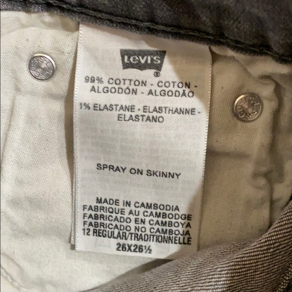 LEVI’S Boys Skinny Jeans - Size 12 REG - Picture 4 of 4